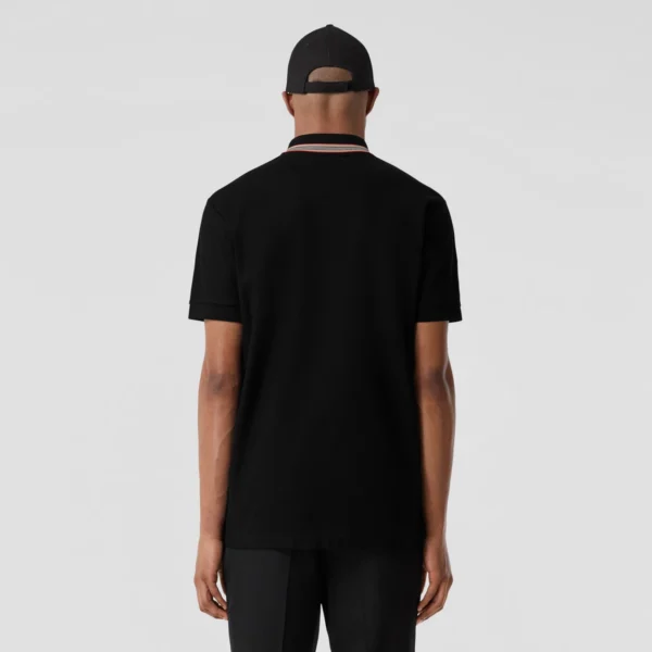 Men's Icon Stripe Collar Cotton Piqué Polo Shirt - Image 11