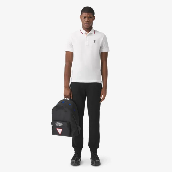 Men's Icon Stripe Placket Cotton Piqué Polo Shirt - Image 10
