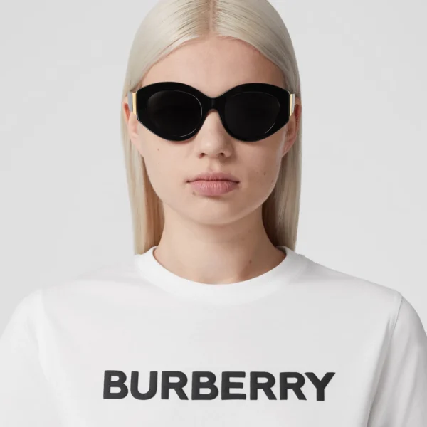 Burberry Logo Print Cotton T-shirt - Image 6