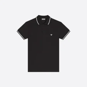 DIOR POLO SHIRT WITH BEE EMBROIDERY