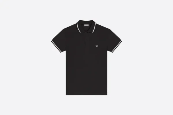 DIOR POLO SHIRT WITH BEE EMBROIDERY