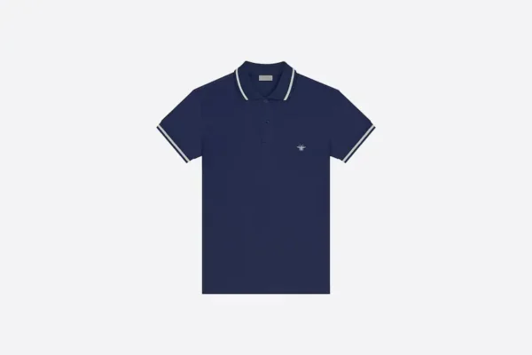 DIOR POLO SHIRT WITH BEE EMBROIDERY