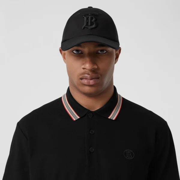 Men's Icon Stripe Collar Cotton Piqué Polo Shirt - Image 10