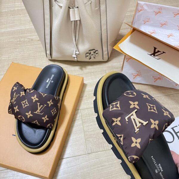 LV Pool Pillow Flat Comfort Mule - Image 3