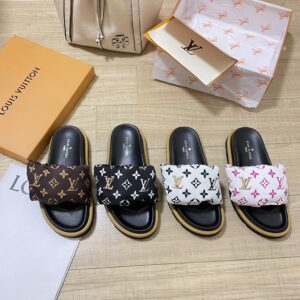 LV Pool Pillow Flat Comfort Mule