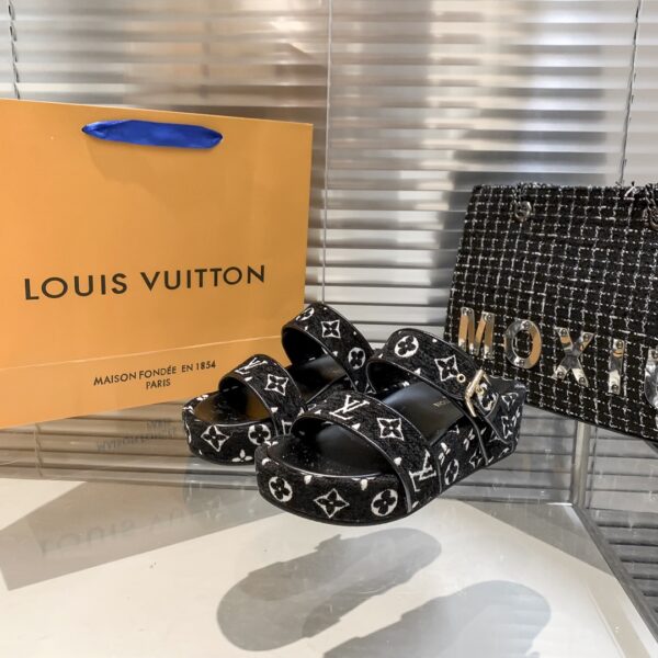 LV  Platform Comfort Mules - Image 3