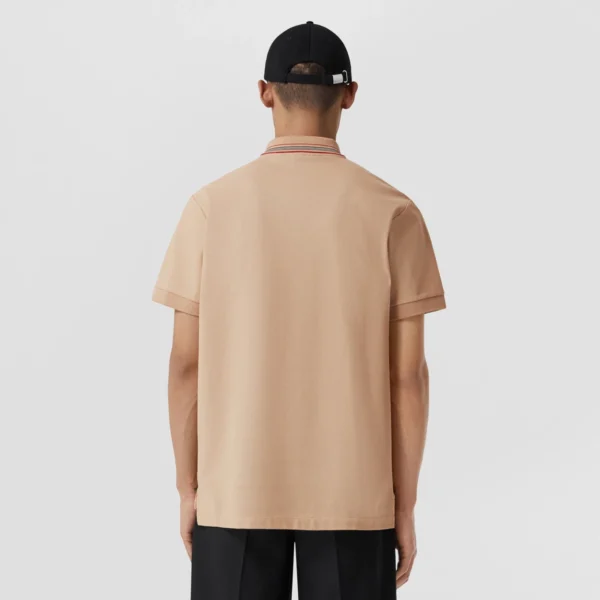 Men's Icon Stripe Collar Cotton Piqué Polo Shirt - Image 4