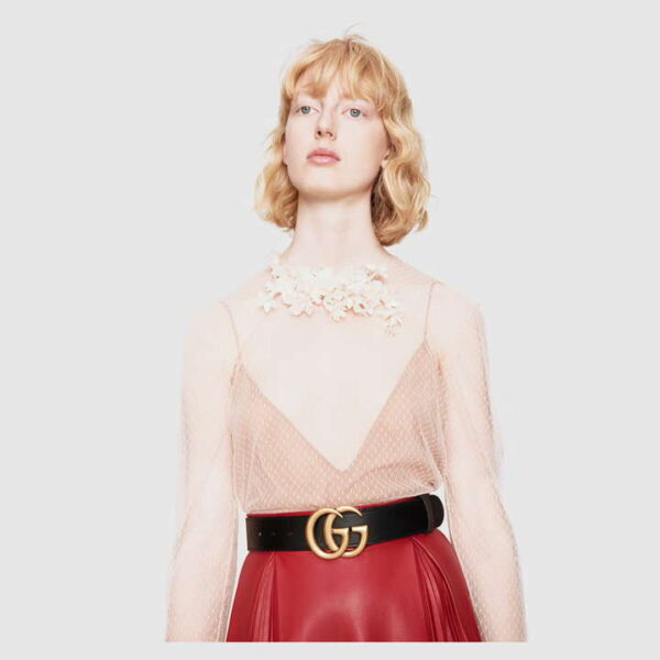 2015 Re-Edition wide leather belt - Image 4