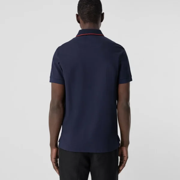 Men's Icon Stripe Placket Cotton Piqué Polo Shirt - Image 4