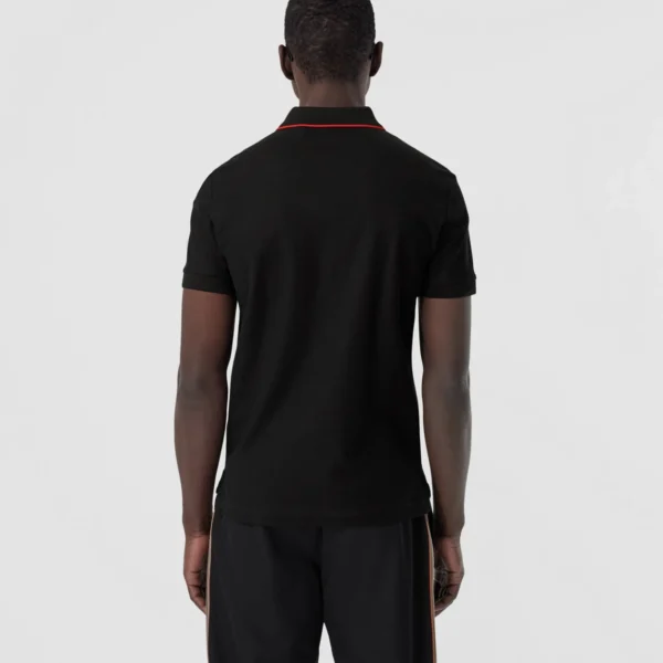 Men's Icon Stripe Placket Cotton Piqué Polo Shirt - Image 8