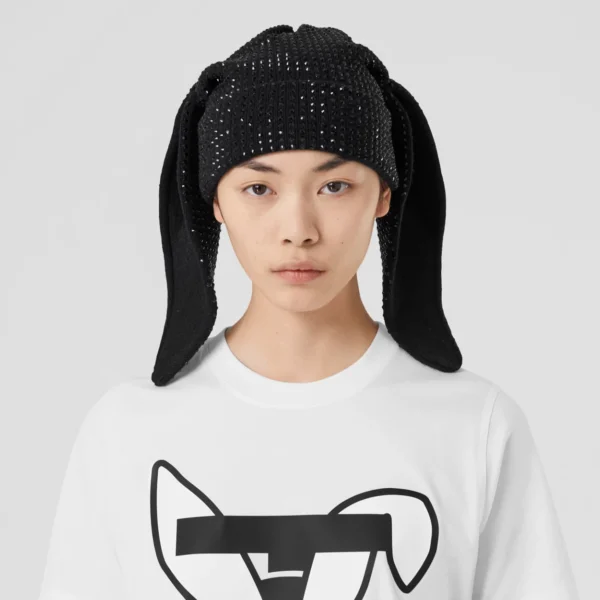 Rabbit Print Cotton T-shirt - Image 10