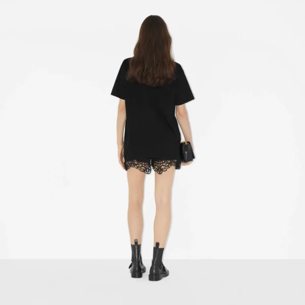 Oak Leaf Crest Cotton Oversized T-shirt - Image 4