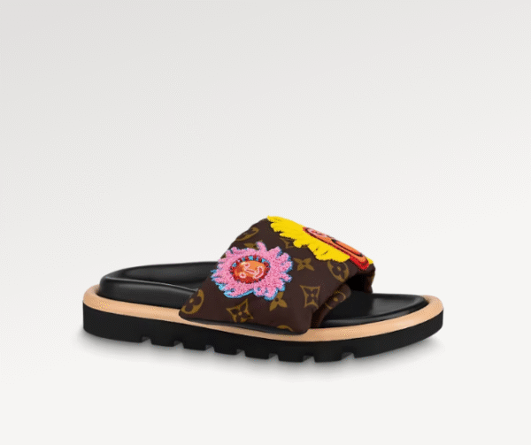 LV x YK Pool Pillow Flat Comfort Mule