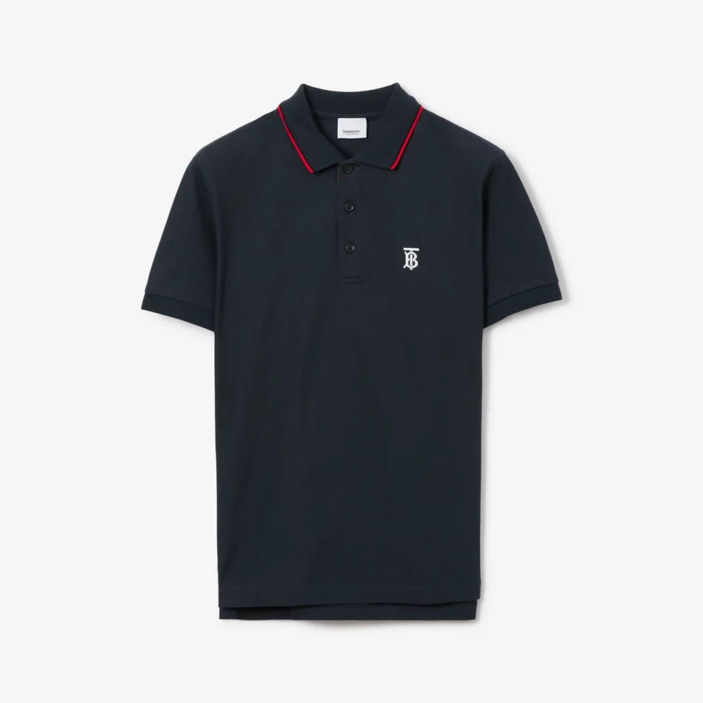 Men's Icon Stripe Placket Cotton Piqué Polo Shirt