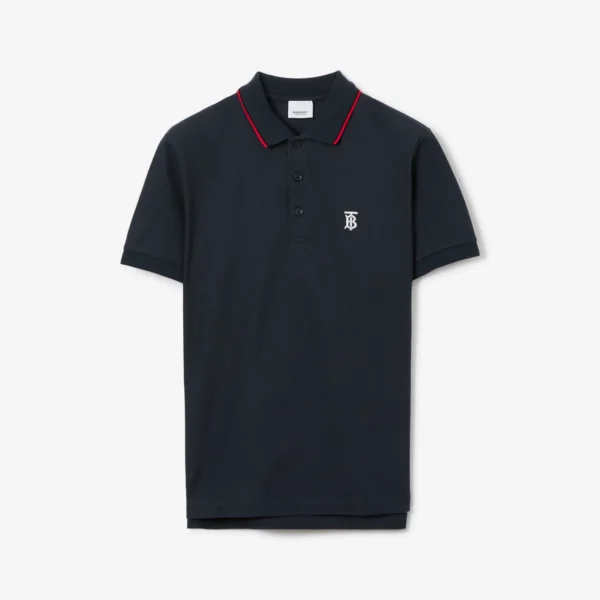 Men's Icon Stripe Placket Cotton Piqué Polo Shirt