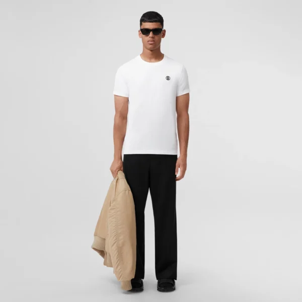 Men's Monogram Motif Cotton T-shirt - Image 8