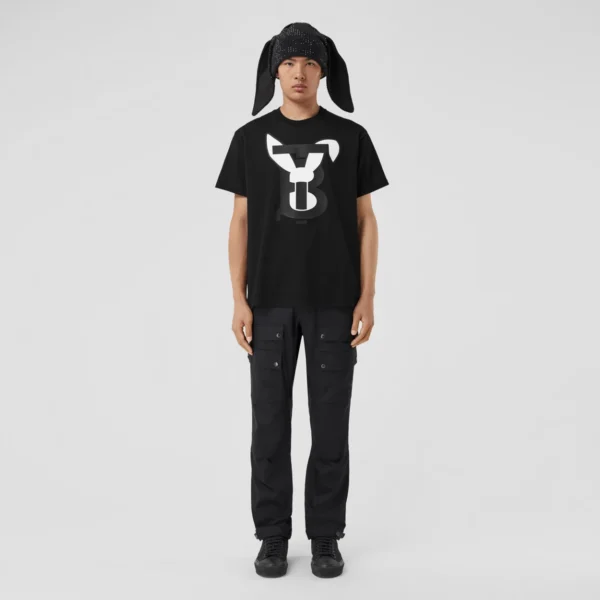 Men's Rabbit Print Cotton T-shirt - Image 11