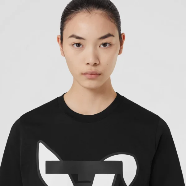Rabbit Print Cotton T-shirt - Image 6