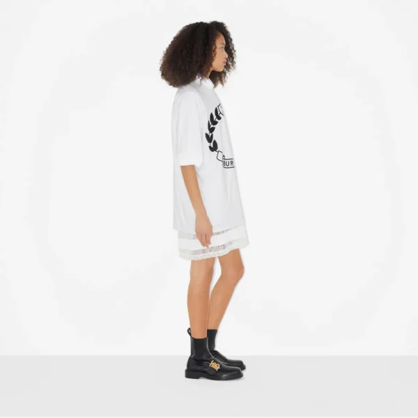 Oak Leaf Crest Cotton Oversized T-shirt - Image 8