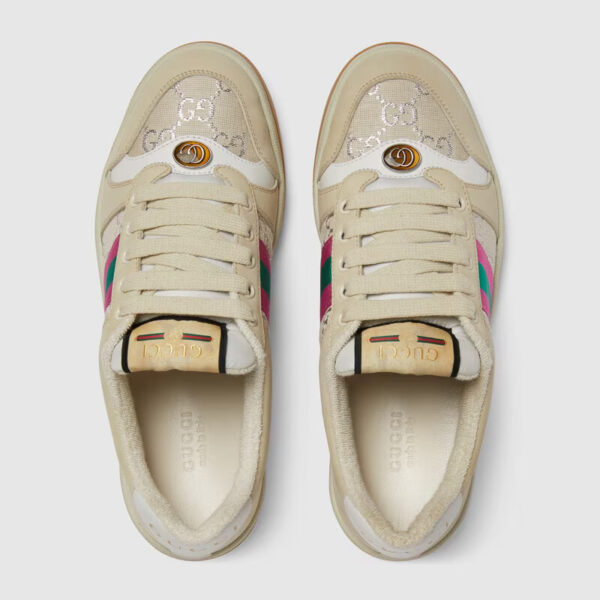 GUCCI Women's Screener sneaker with Web - Image 4