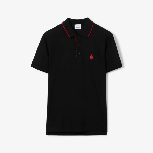 Men's Icon Stripe Placket Cotton Piqué Polo Shirt - Image 5