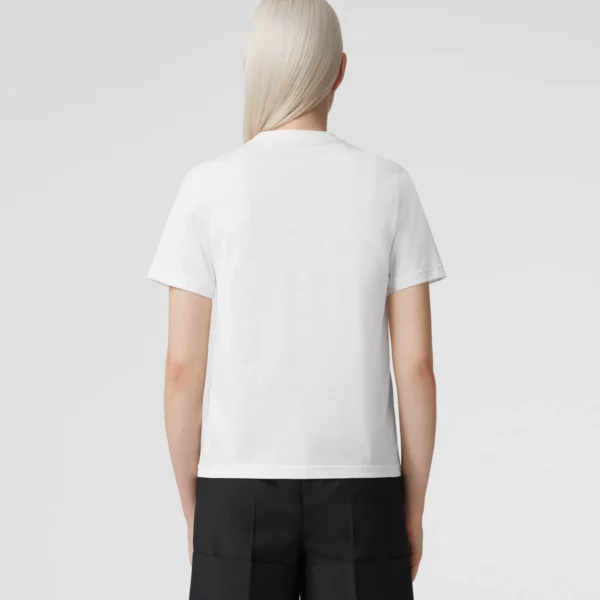 Burberry Logo Print Cotton T-shirt - Image 8