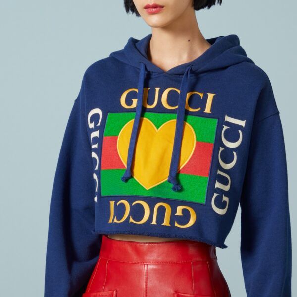Gucci COTTON JERSEY HOODED SWEATSHIRT - Image 3
