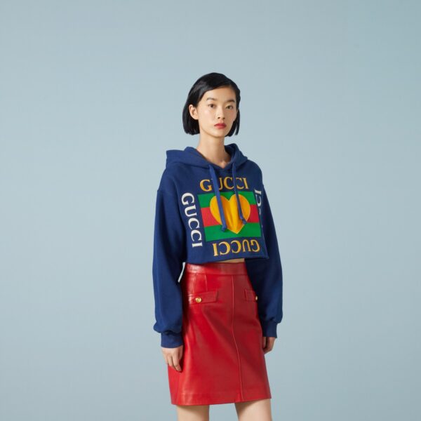Gucci COTTON JERSEY HOODED SWEATSHIRT - Image 5