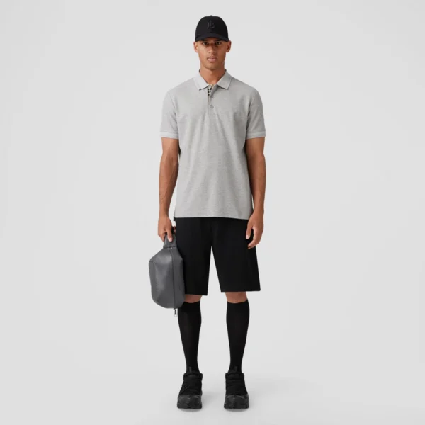 Men's Monogram Motif Cotton Piqué Polo Shirt - Image 7