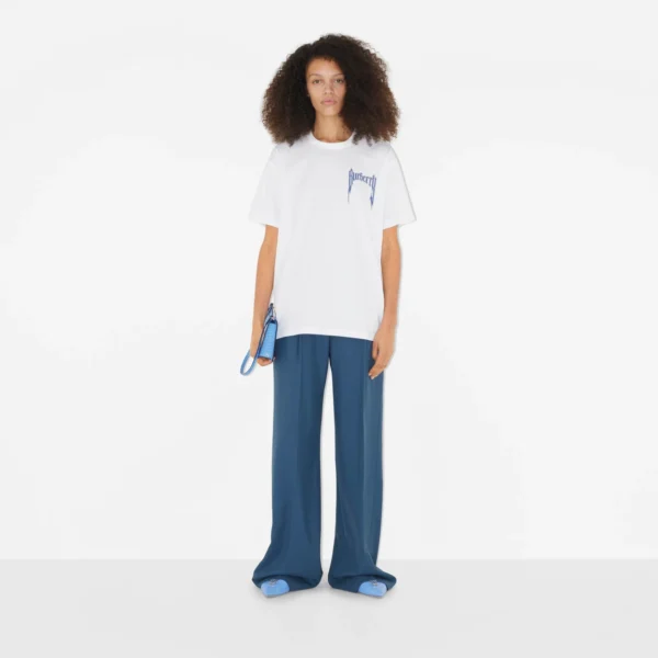 Logo Print Cotton Oversized T-shirt - Image 6