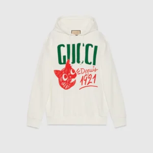 Gucci COTTON JERSEY HOODED SWEATSHIRT