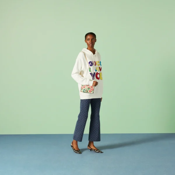 Gucci COTTON JERSEY SWEATSHIRT WITH EMBROIDERY - Image 2