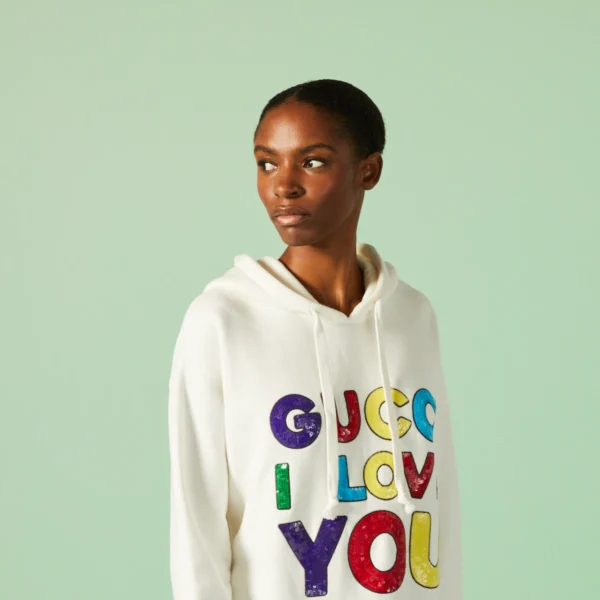 Gucci COTTON JERSEY SWEATSHIRT WITH EMBROIDERY - Image 3