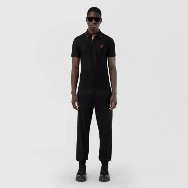 Men's Icon Stripe Placket Cotton Piqué Polo Shirt - Image 7