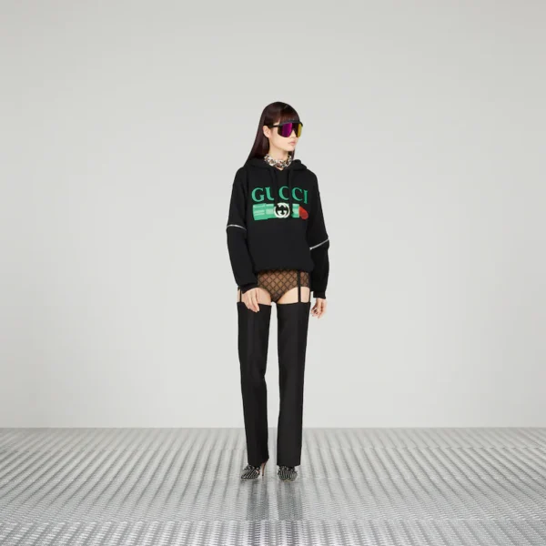 GUCCI COTTON JERSEY HOODED SWEATSHIRT - Image 2