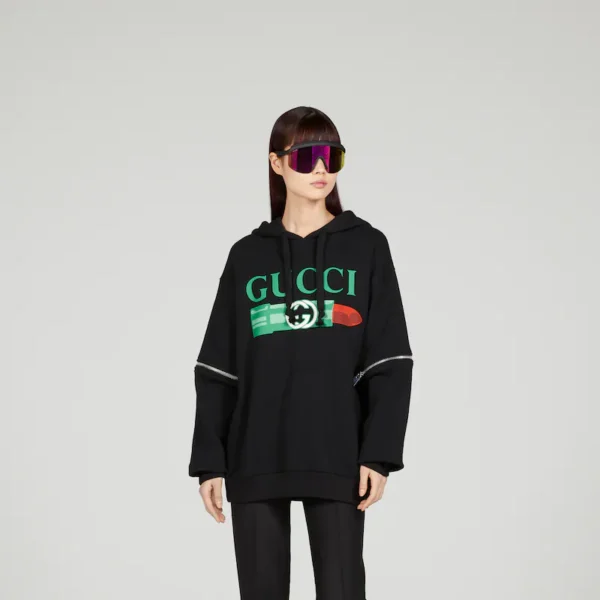 GUCCI COTTON JERSEY HOODED SWEATSHIRT - Image 5