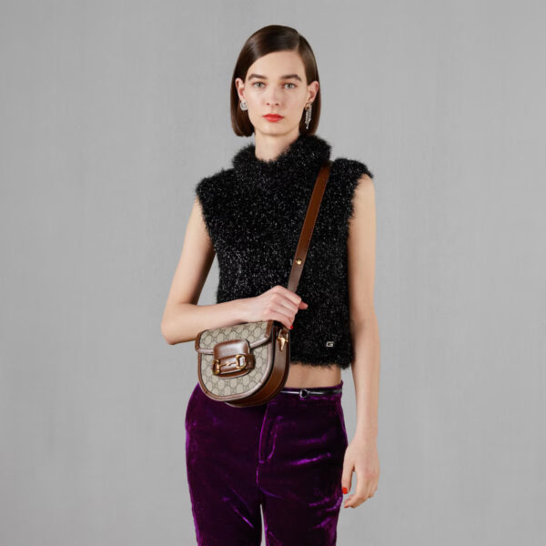 GUCCI HORSEBIT 1955 MINI ROUNDED BAG - Image 4