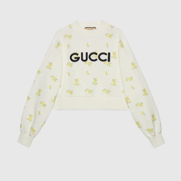 Gucci COTTON SWEATSHIRT WITH EMBROIDERY
