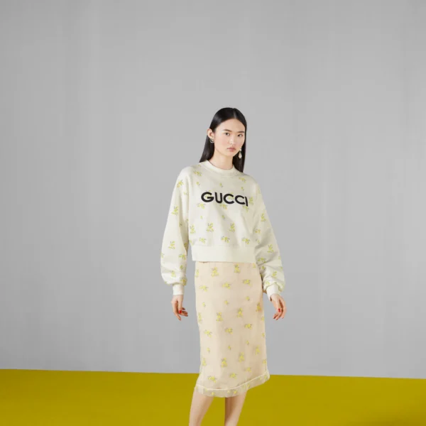 Gucci COTTON SWEATSHIRT WITH EMBROIDERY - Image 5