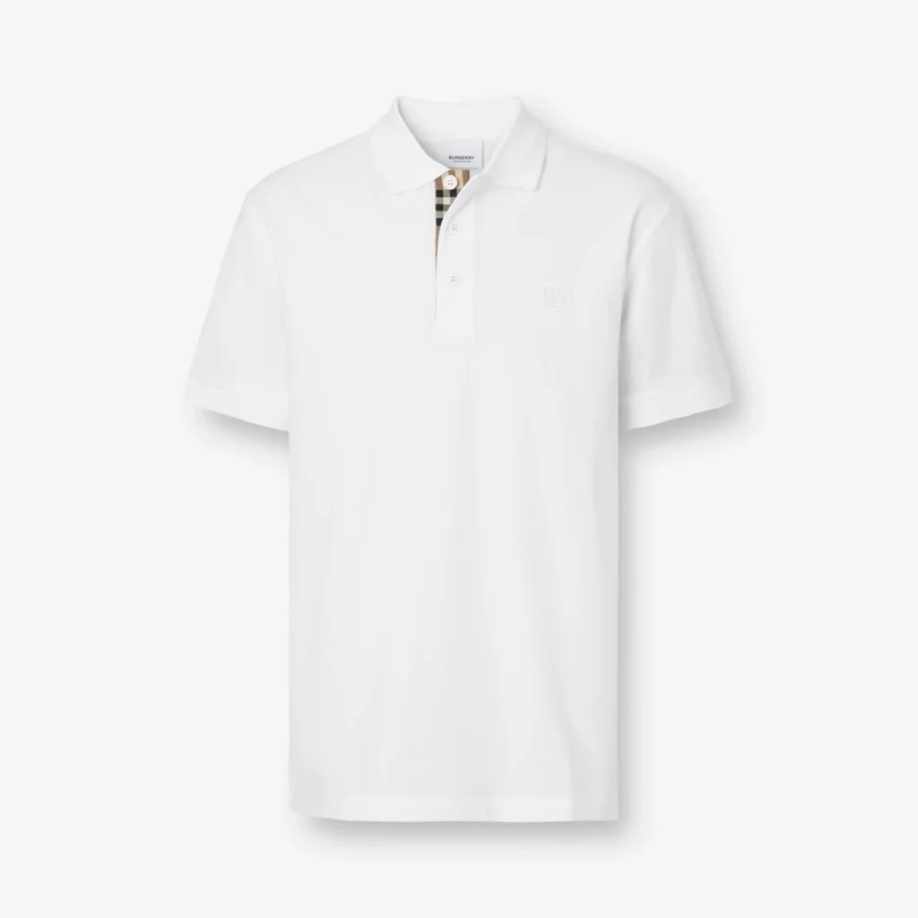 Men's Monogram Motif Cotton Piqué Polo Shirt