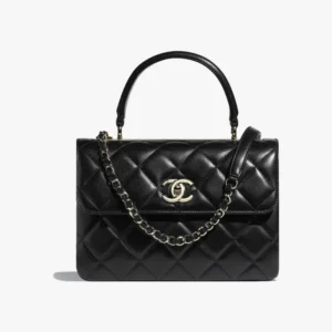 CHANEL FLAP BAG WITH TOP HANDLE