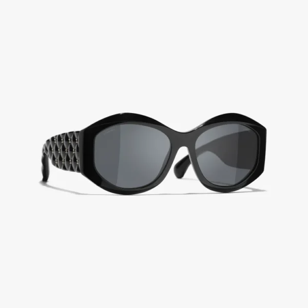 CHANEL OVAL SUNGLASSES - Image 2