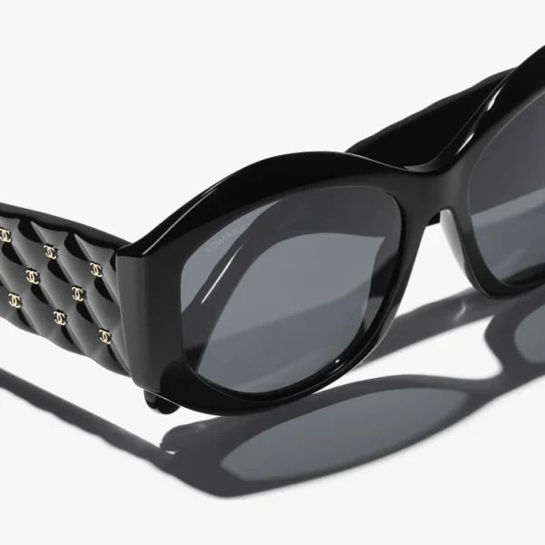 CHANEL OVAL SUNGLASSES - Image 3