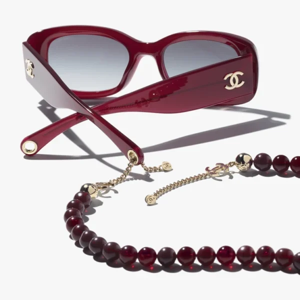 CHANEL RECTANGLE SUNGLASSES - Image 4
