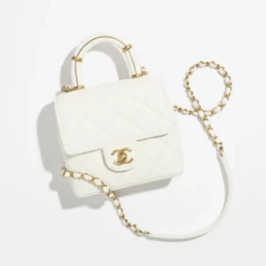 CHANEL MINI FLAP BAG WITH TOP HANDLE