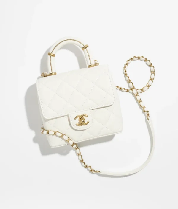 CHANEL MINI FLAP BAG WITH TOP HANDLE