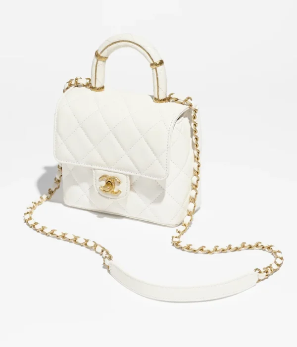 CHANEL MINI FLAP BAG WITH TOP HANDLE - Image 2
