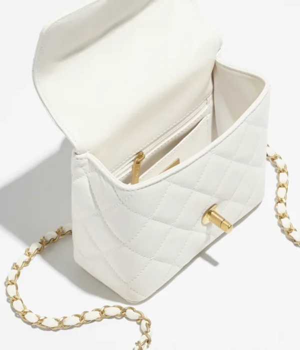 CHANEL MINI FLAP BAG WITH TOP HANDLE - Image 3