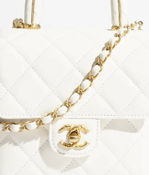 CHANEL MINI FLAP BAG WITH TOP HANDLE - Image 4