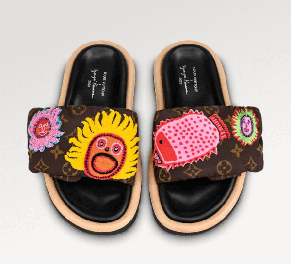 LV x YK Pool Pillow Flat Comfort Mule - Image 4